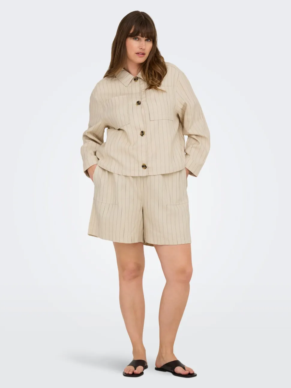CARMONICA Vita media Loose Fit Bermuda chino