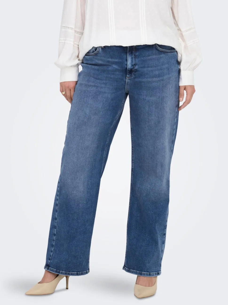 CARRADISON Vita alta Wide Leg Fit Jeans