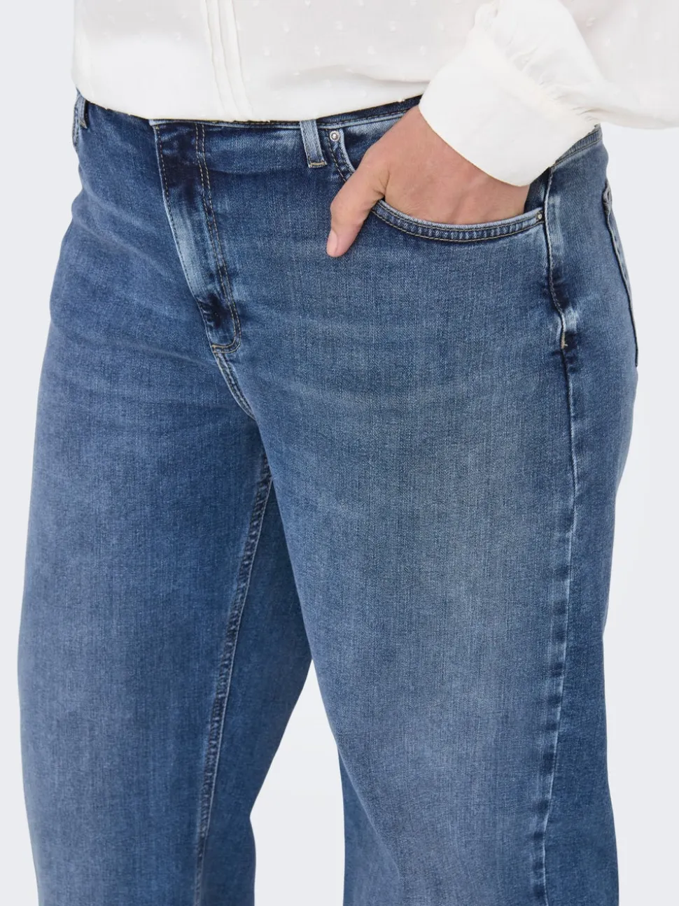 CARRADISON Vita alta Wide Leg Fit Jeans