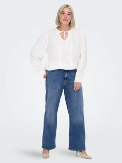 CARRADISON Vita alta Wide Leg Fit Jeans