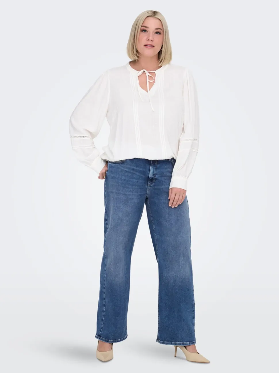 CARRADISON Vita alta Wide Leg Fit Jeans