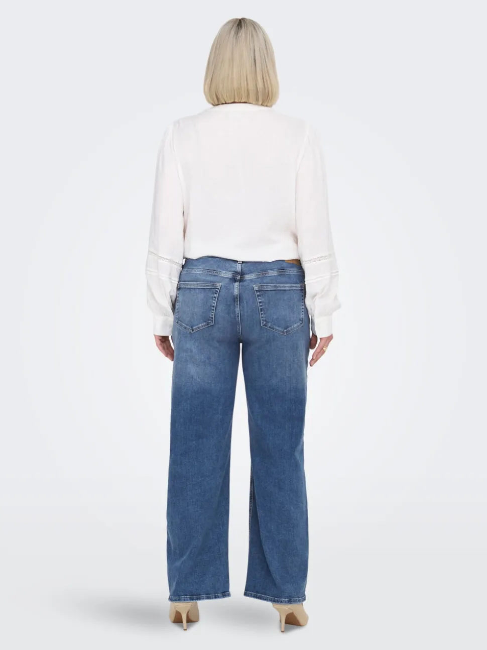 CARRADISON Vita alta Wide Leg Fit Jeans