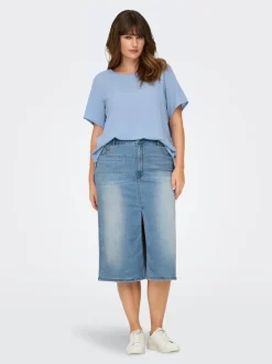 CARROSE Denim Gonna in jeans Gonna midi