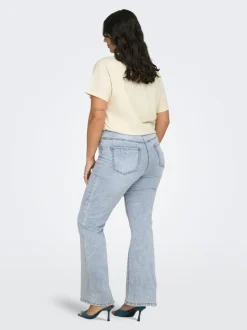 CARROSE Vita alta Retro Flared Fit Jeans