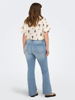 CARSALLY Vita alta Flared Fit Jeans