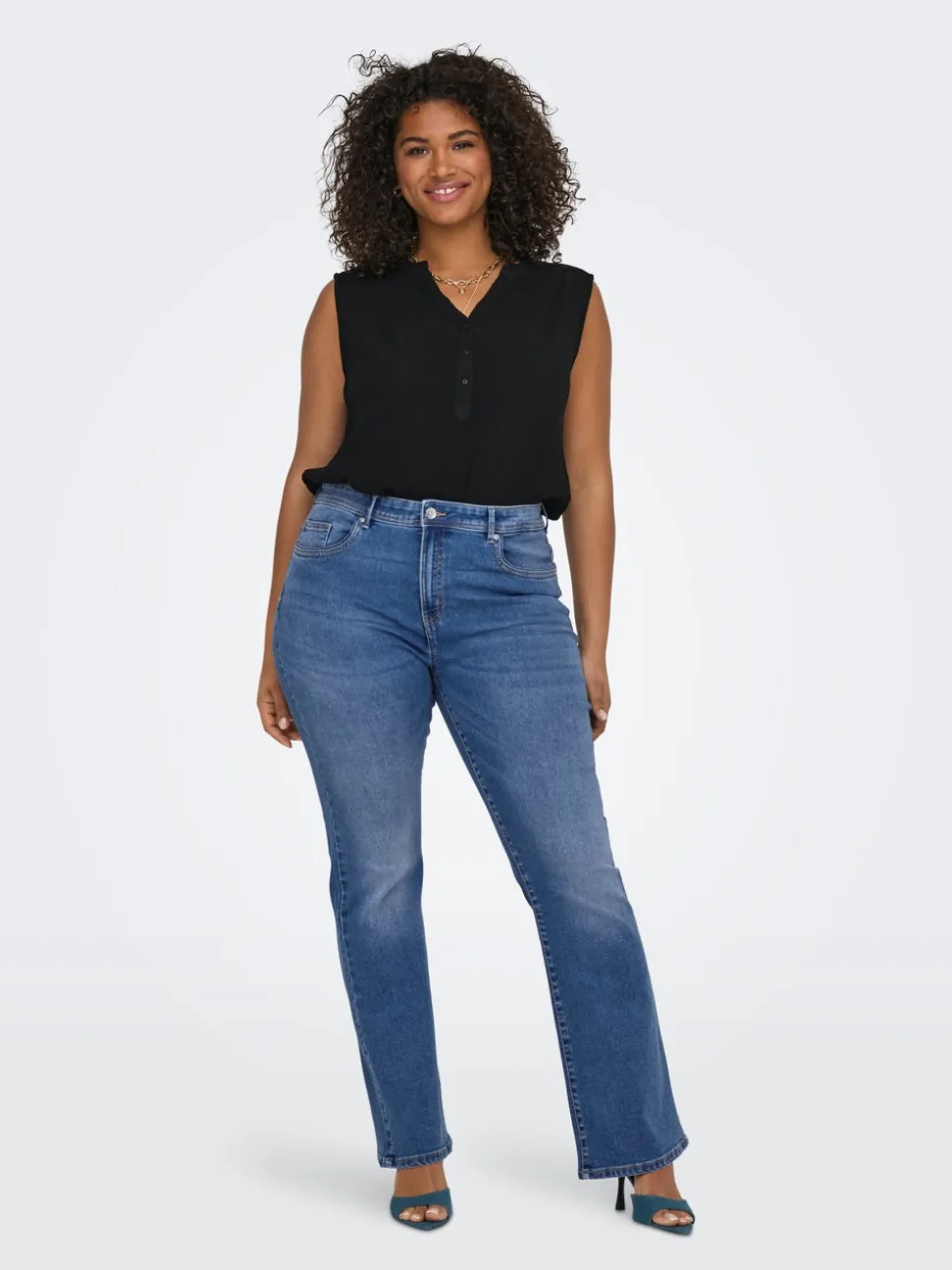 CARSALLY Vita media Flared Fit Jeans