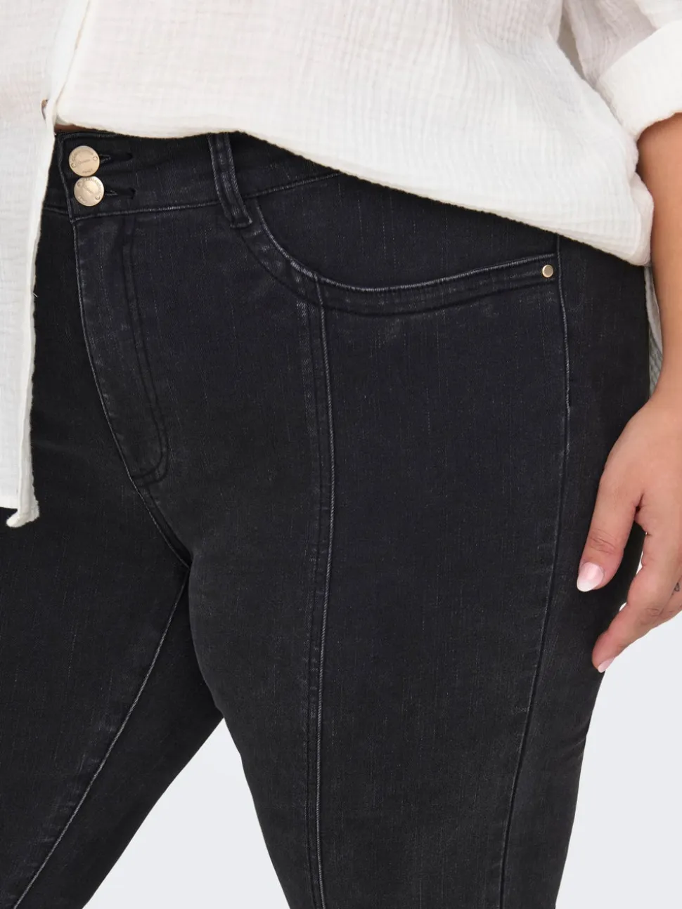 CARSALLY Vita media Flared Fit Jeans