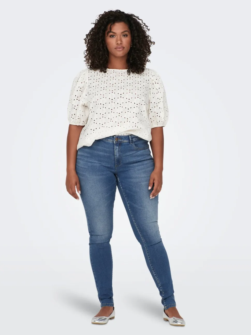 CARSALLY Vita media Skinny Fit Jeans