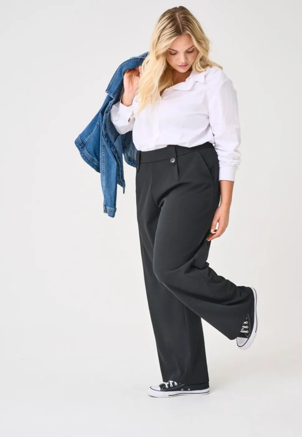 CARSANIA Regular Fit Pantaloni a gamba larga
