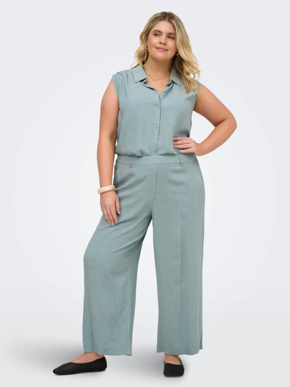 CARSIESTA Cropped Fit Lino Pantaloni culotte