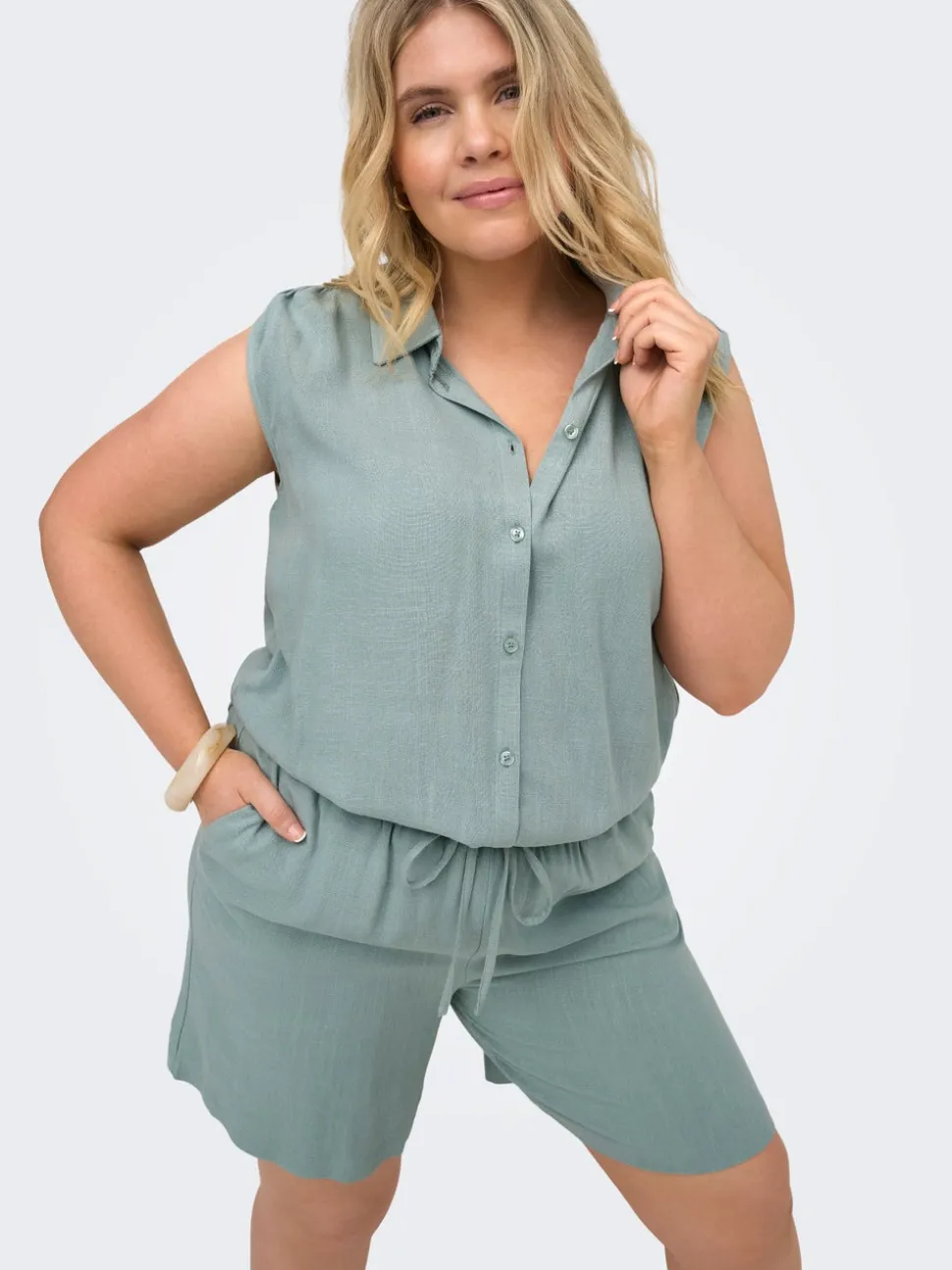 CARSIESTA Loose Fit Lino Bermuda