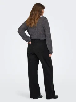 CARSNOW Vita alta Wide Leg Fit Jeans