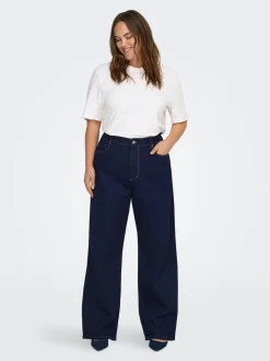CARSNOW Vita alta Wide Leg Fit Jeans