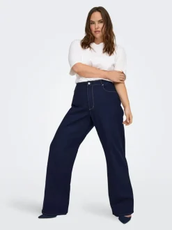 CARSNOW Vita alta Wide Leg Fit Jeans