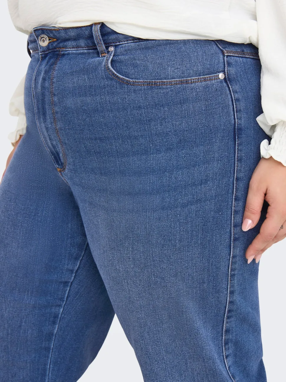 CARSNOW Vita alta Wide Leg Fit Jeans