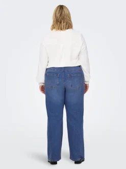 CARSNOW Vita alta Wide Leg Fit Jeans