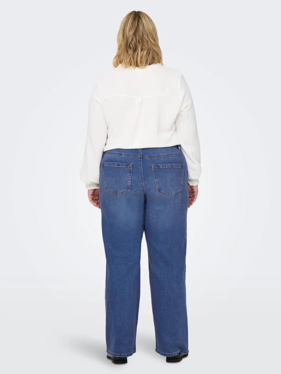 CARSNOW Vita alta Wide Leg Fit Jeans