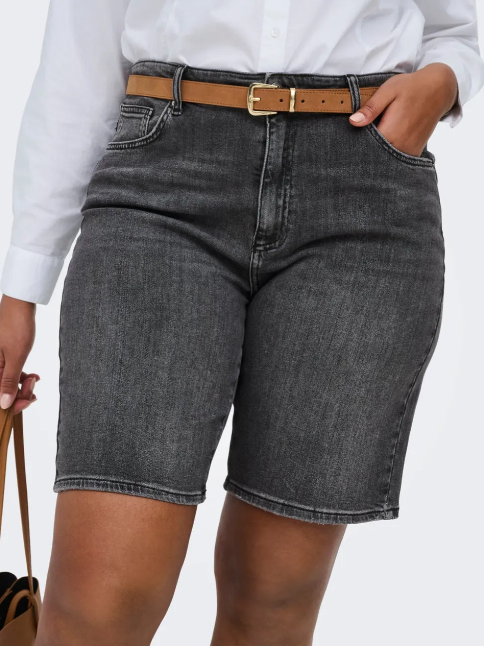 CARSONNY Vita alta Regular Fit Bermuda in jeans