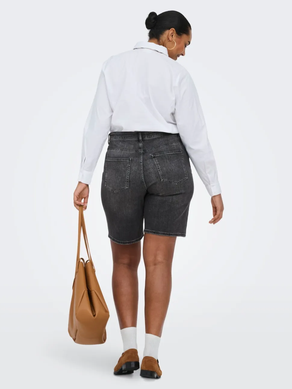 CARSONNY Vita alta Regular Fit Bermuda in jeans