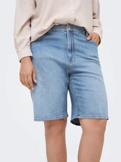 CARSONNY Vita alta Regular Fit Bermuda in jeans