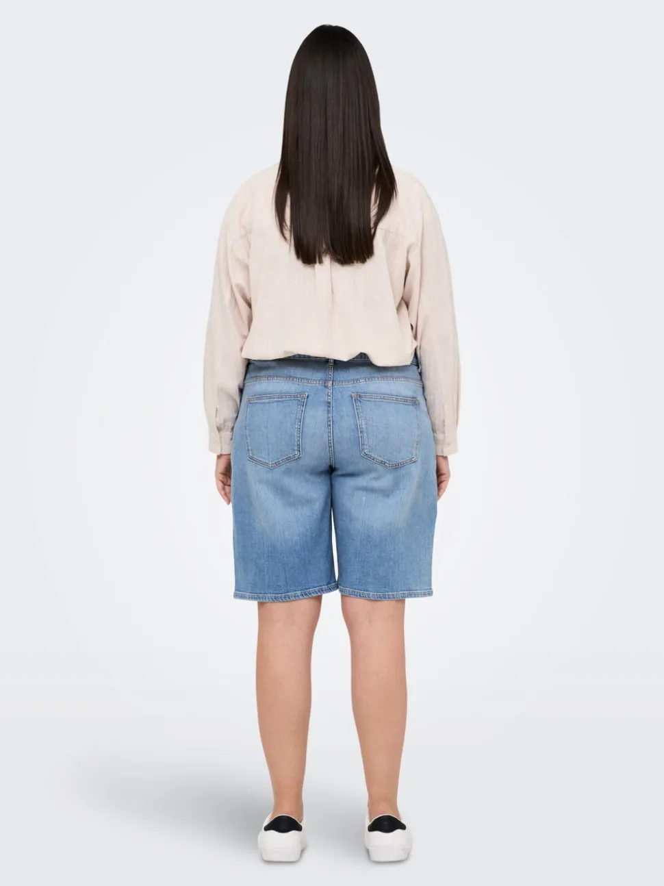 CARSONNY Vita alta Regular Fit Bermuda in jeans