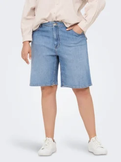 CARSONNY Vita alta Regular Fit Bermuda in jeans