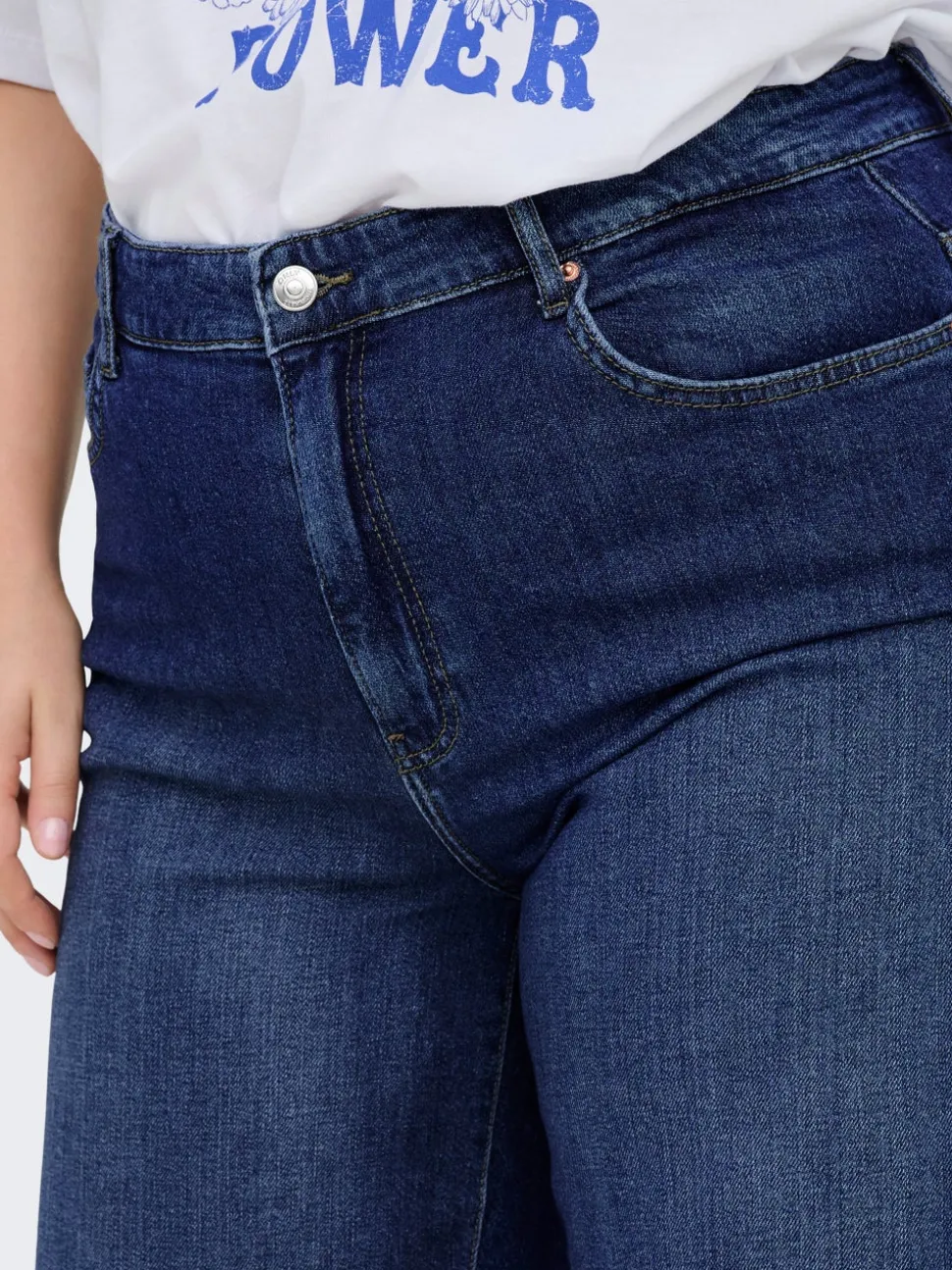 CARSONNY Vita alta Regular Fit Bermuda in jeans