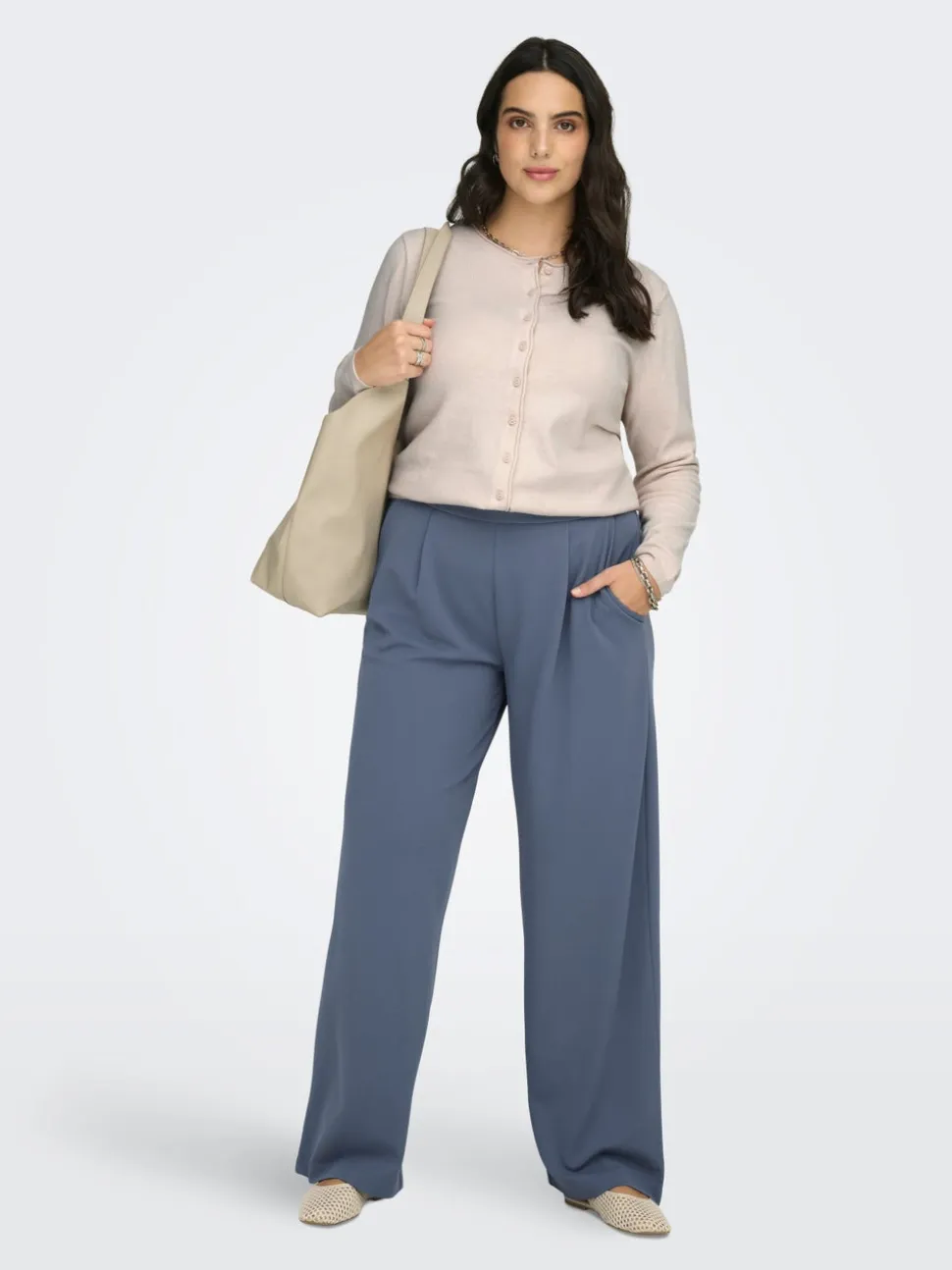 CARSTILLA Regular Fit Pantaloni a gamba larga