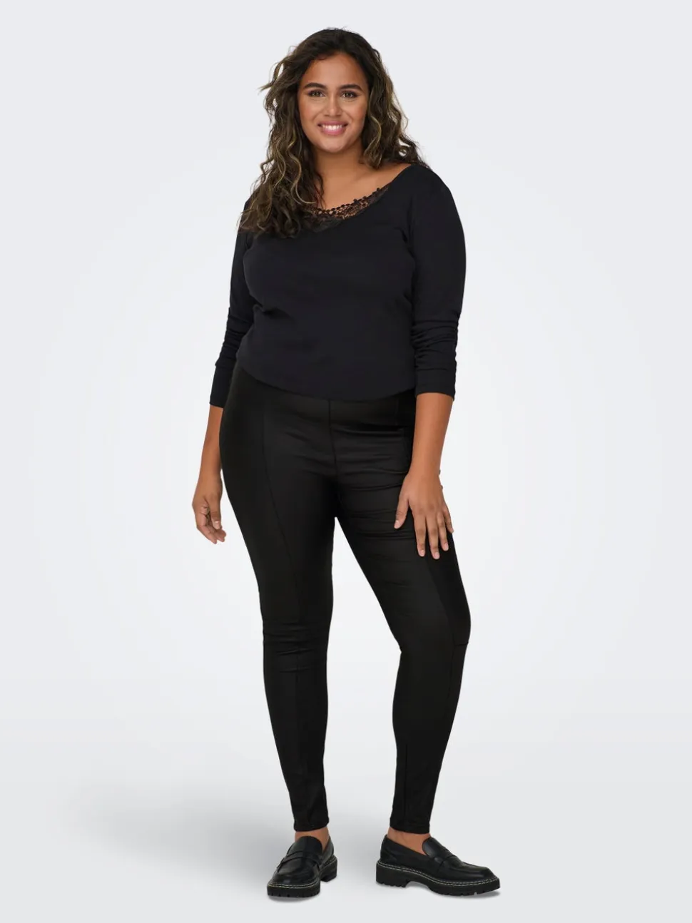 CARTHUNDERY leggings effetto coated