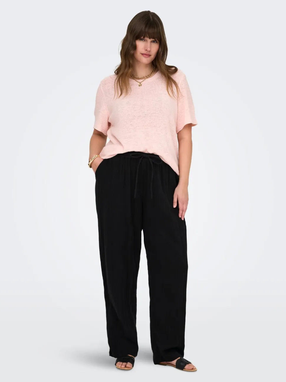 CARTHYRA Comfort Fit Pantaloni a gamba larga