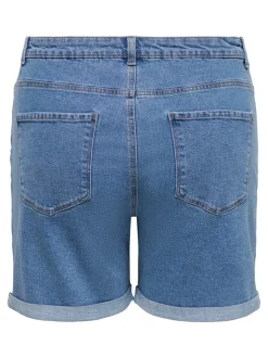 CARVEGA Vita alta Regular Fit Bermuda in jeans
