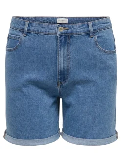 CARVEGA Vita alta Regular Fit Bermuda in jeans
