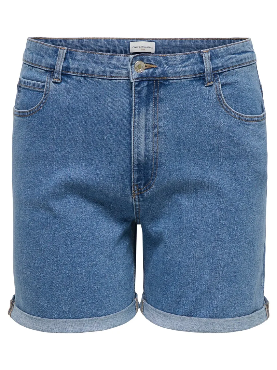 CARVEGA Vita alta Regular Fit Bermuda in jeans
