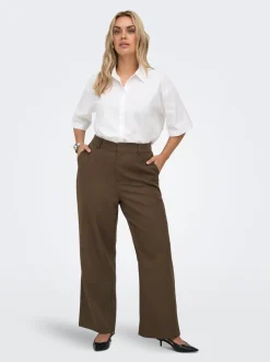 CARVICTORIA Wide Leg Fit Pantaloni Formali