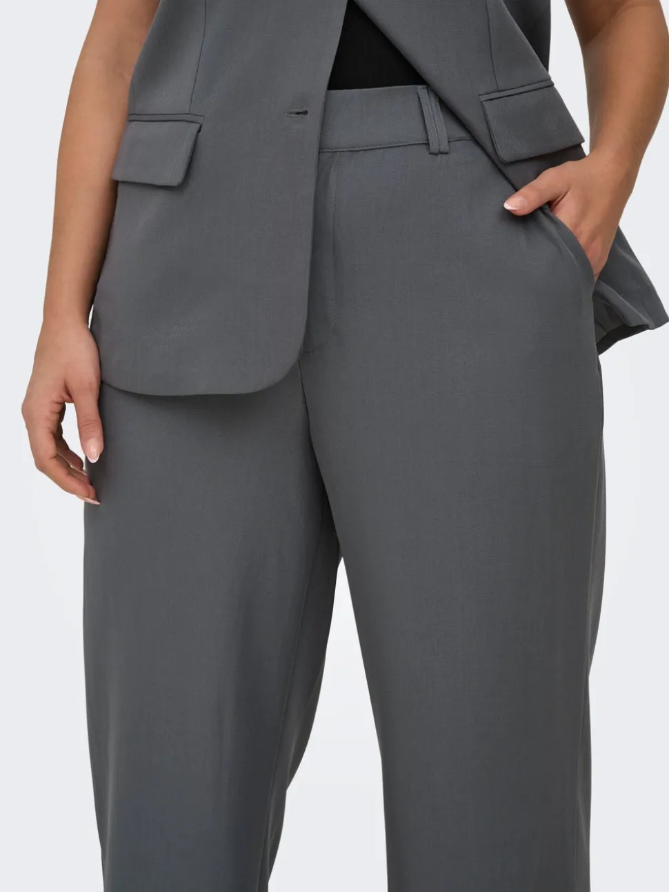 CARVICTORIA Wide Leg Fit Pantaloni Formali