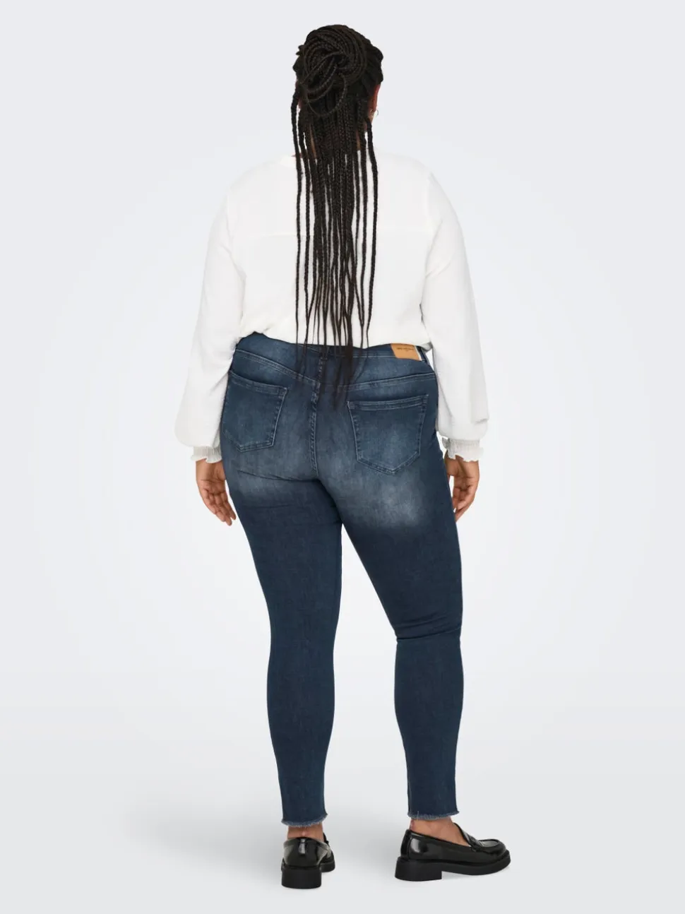 CARWILLY Vita alta Skinny Fit Lunghezza alla caviglia Jeans