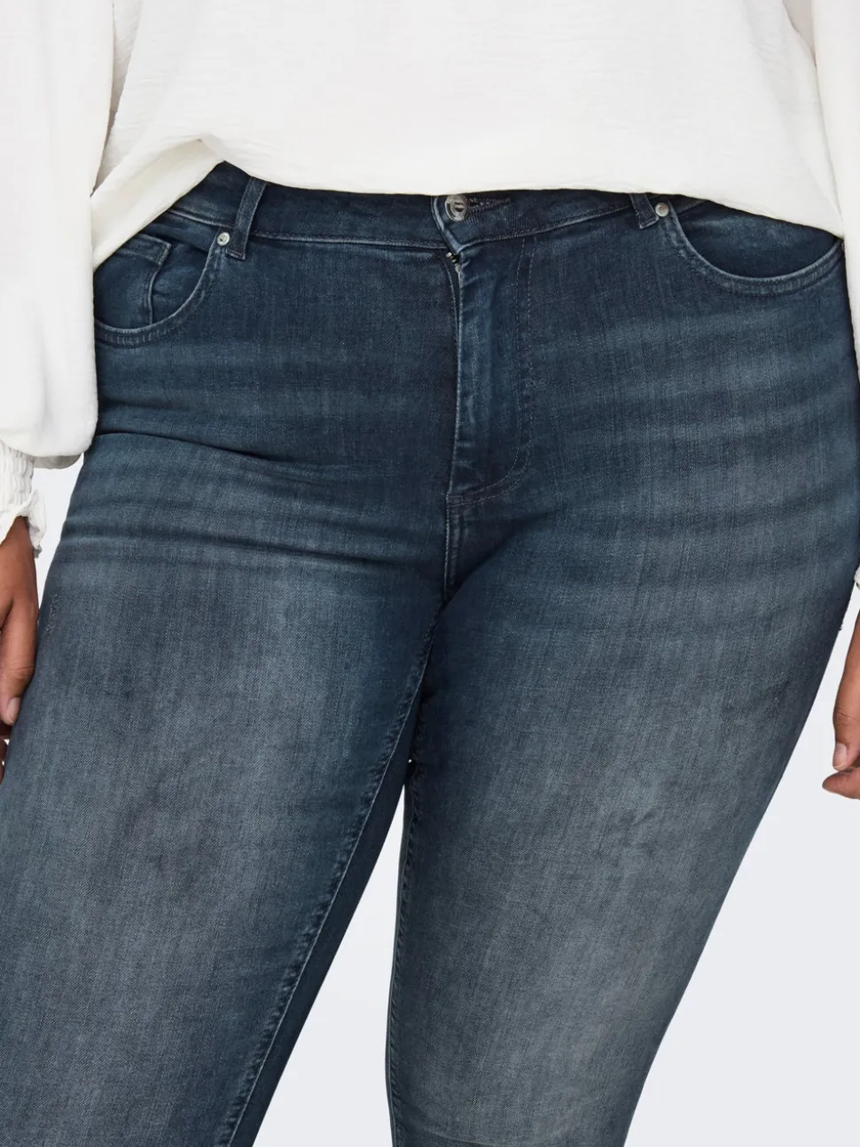 CARWILLY Vita alta Skinny Fit Lunghezza alla caviglia Jeans