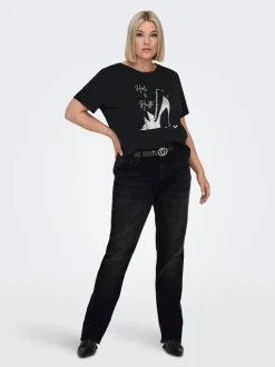 CARWILLY Vita alta Straight Fit Jeans