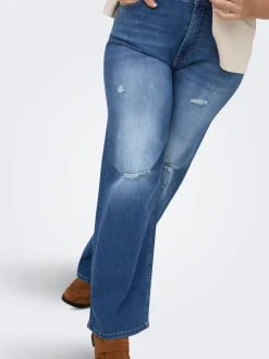 CARWILLY Vita alta Wide Leg Fit Jeans