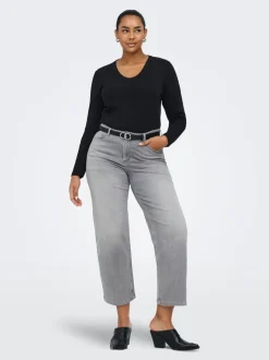 CARWILLY Vita alta Wide Leg Fit Jeans