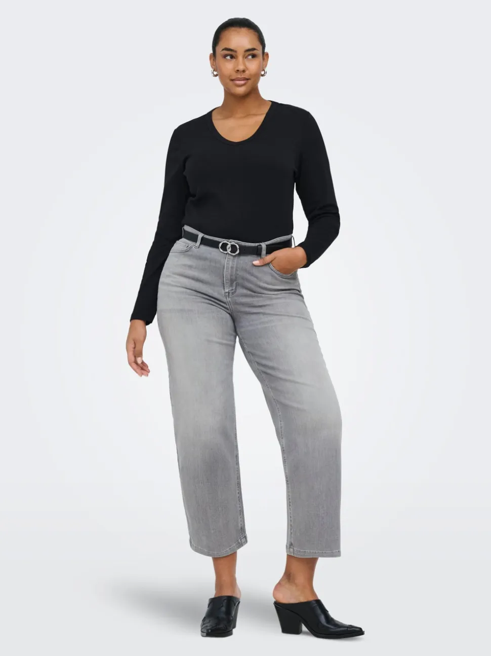 CARWILLY Vita alta Wide Leg Fit Jeans