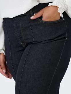 CARWILLY Vita alta Wide Leg Fit Cropped Jeans