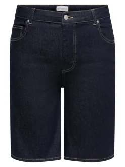 CARWILLY Vita alta Wide Leg Fit Bermuda in jeans