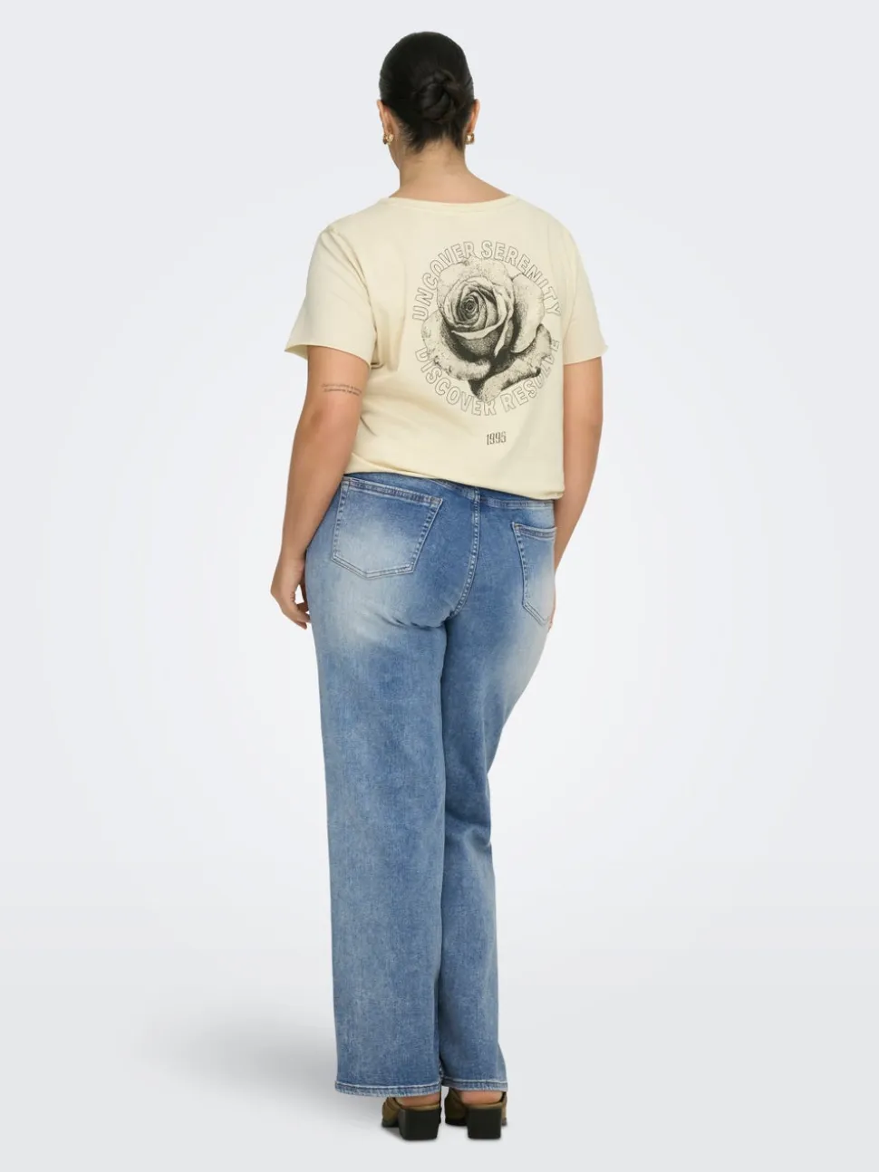 CARWILLY Vita alta Wide Leg Fit Jeans