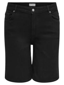 CARWILLY Vita alta Wide Leg Fit Bermuda in jeans