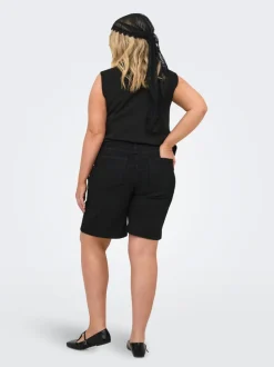 CARWILLY Vita alta Wide Leg Fit Bermuda in jeans