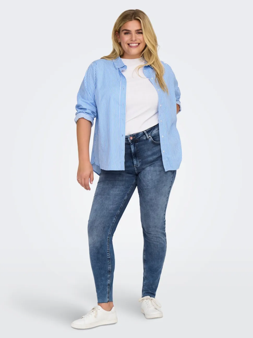CARWILLY Vita media Skinny Fit Lunghezza alla caviglia Jeans