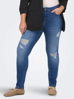 CARWILLY Vita media Skinny Fit Lunghezza alla caviglia Jeans