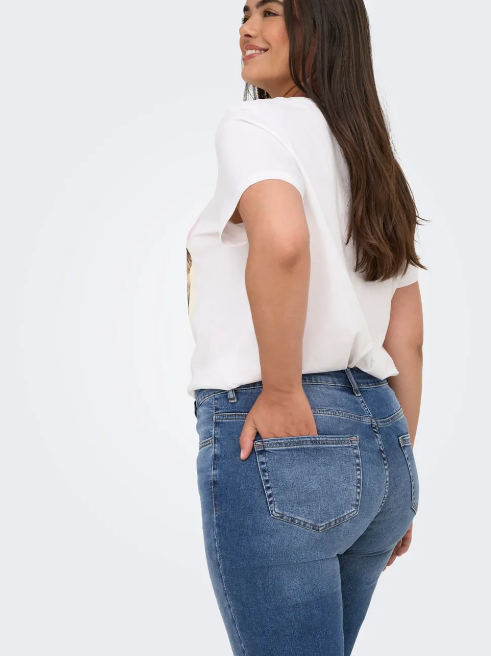 CARWILLY Vita media Skinny Fit Lunghezza alla caviglia Jeans