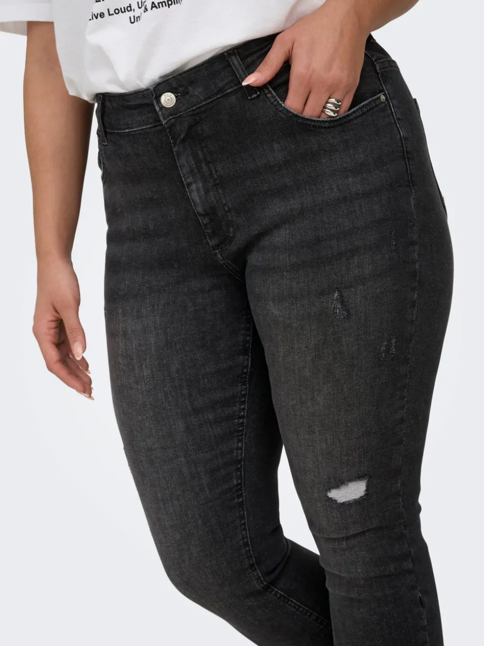 CARWILLY Vita media Skinny Fit Lunghezza alla caviglia Jeans